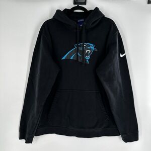 NIKE NFL Carolina Panthers Men's Hoodie ThermaFit Team Issue‎ Sweatshirt Size XL